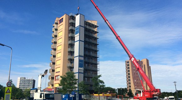 Temporary Passenger Lift problems for Hanzewijk residential towers in Kampen